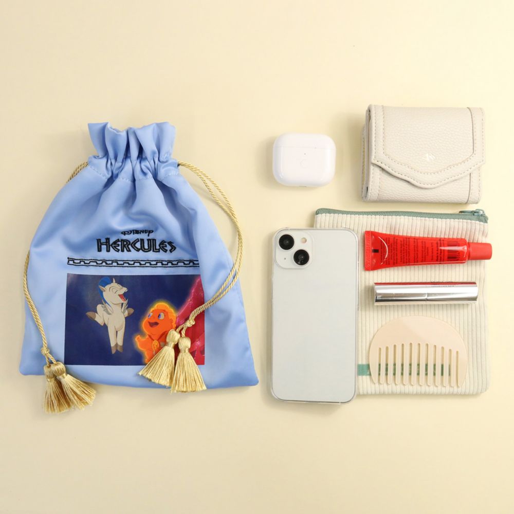 【ACCOMMODE】『ヘラクレス』 ヘラクレス ペガサス ゼウス 巾着ポーチ (D-SK1432/BL)