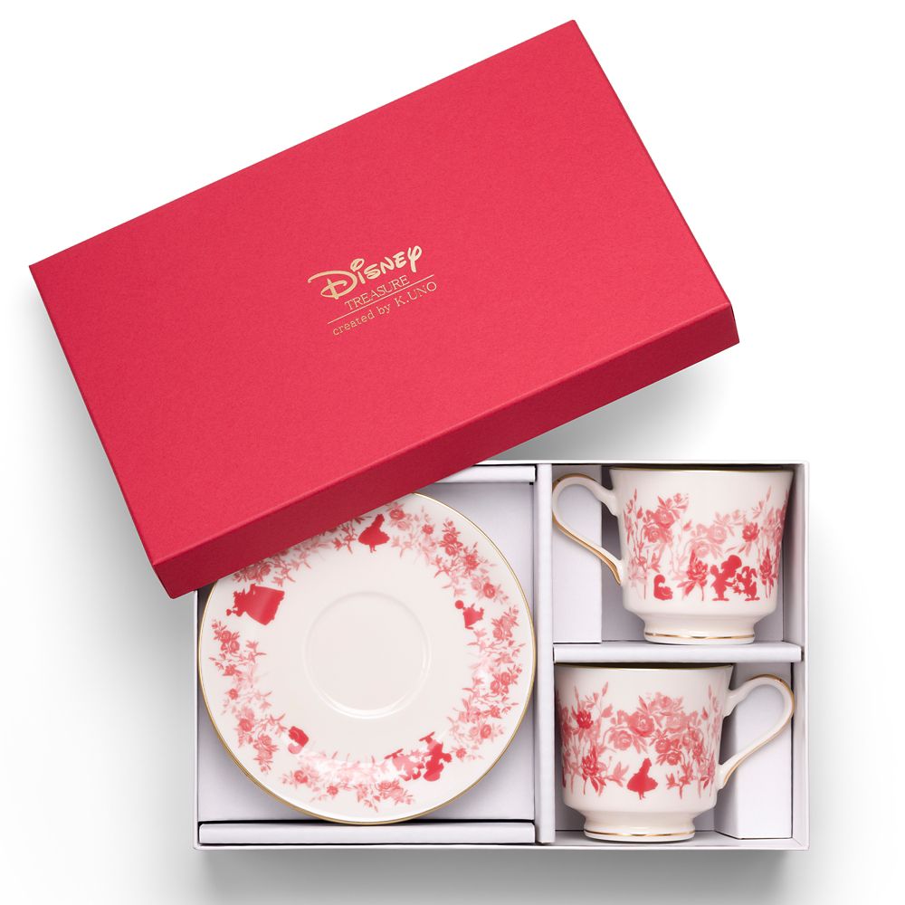 【ケイウノ】Alice in Wonderland /Pair Cup and Saucer<br>『ふしぎの国のアリス』/ペアカップ&ソーサー （型番：CLD-002）