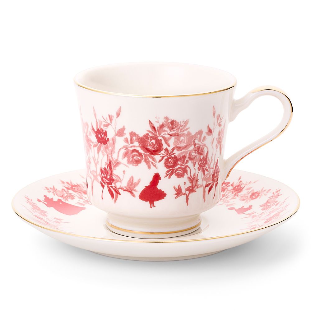 【ケイウノ】Alice in Wonderland /Pair Cup and Saucer<br>『ふしぎの国のアリス』/ペアカップ&ソーサー （型番：CLD-002）