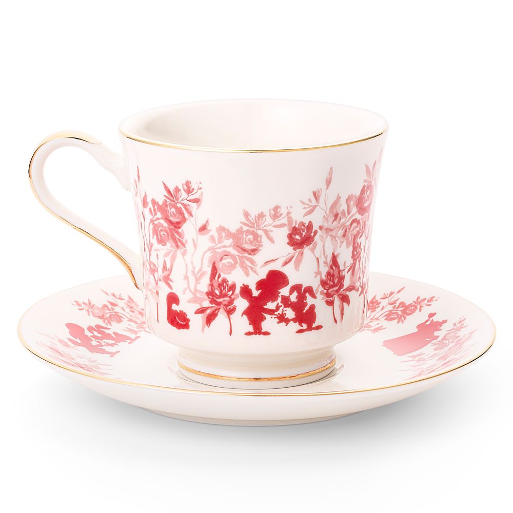 【ケイウノ】Alice in Wonderland /Pair Cup and Saucer<br>『ふしぎの国のアリス』/ペアカップ&ソーサー （型番：CLD-002）