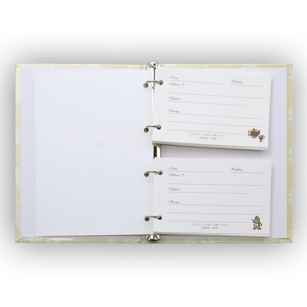 公式 ショップディズニー 芳名帳 カード式 エンブレイス 美女と野獣