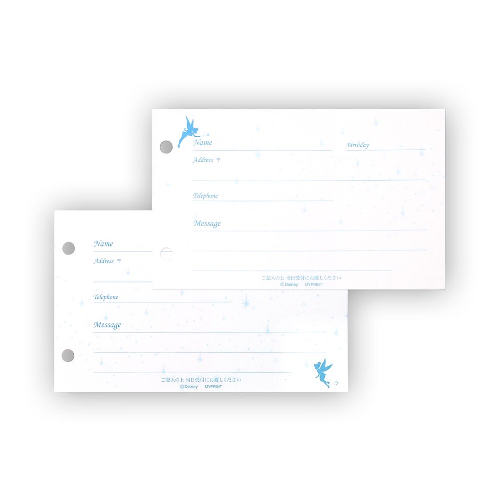 公式 ショップディズニー 芳名帳 カード式 ハピネス ティンカーベル