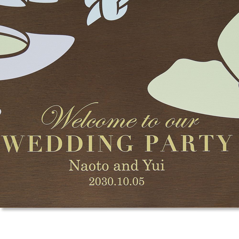 公式 ショップディズニー 受注生産 ウェルカムボード ウッド ファーストステップ