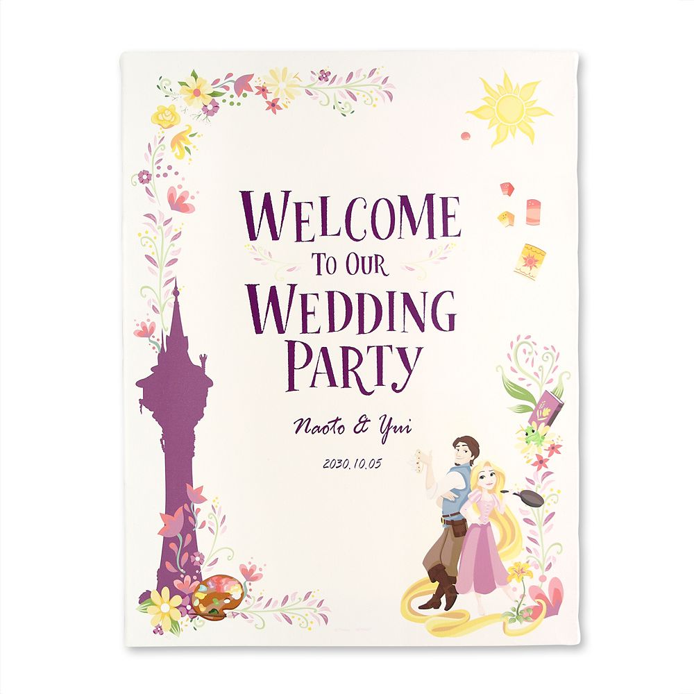 公式 ショップディズニー 受注生産 ウェルカムボード キャンバス パントル