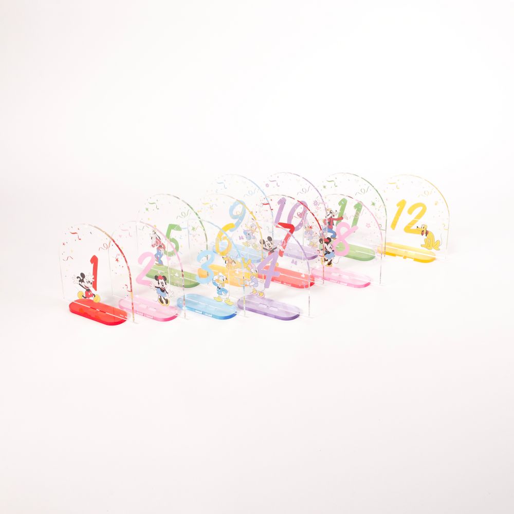 【受注生産】ミッキー＆フレンズ　ディズニーコーディネートセット「アニマート」　（テーブルナンバー数字）