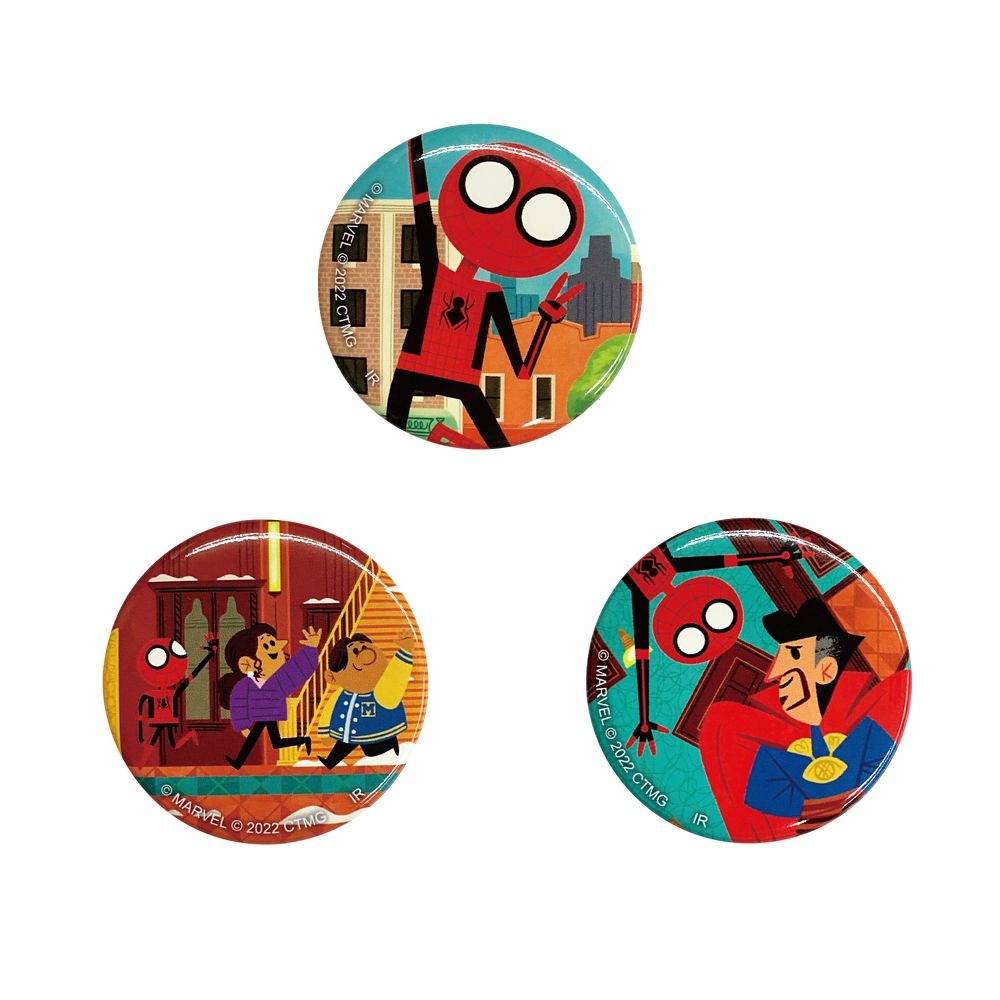 スパイダーマン：ノー・ウェイ・ホーム　缶バッジセット　イラスト