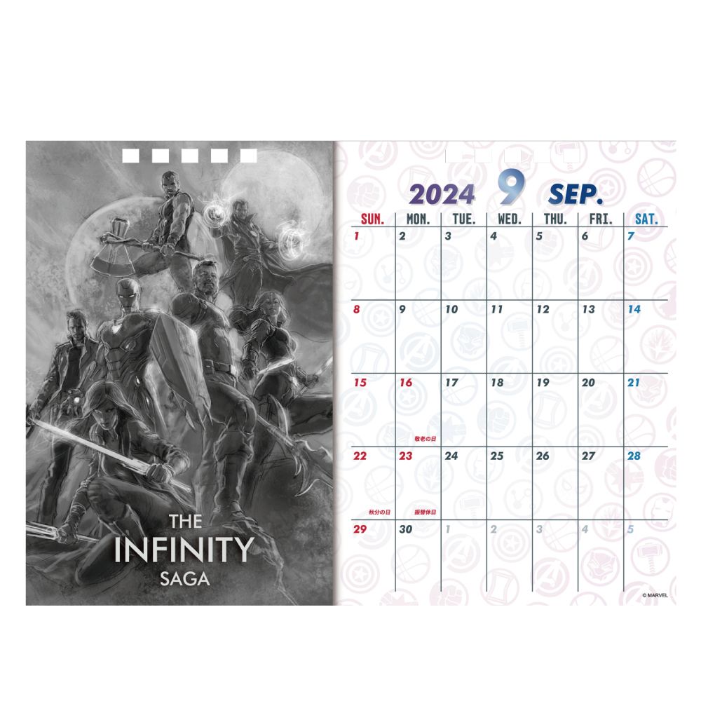 MARVEL(INFINITY SAGA) 2024年卓上カレンダー
