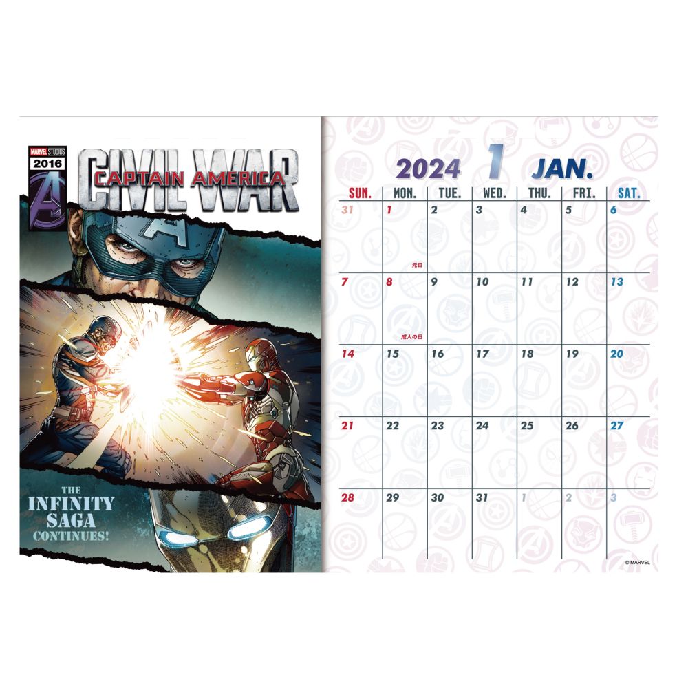 MARVEL(INFINITY SAGA) 2024年卓上カレンダー