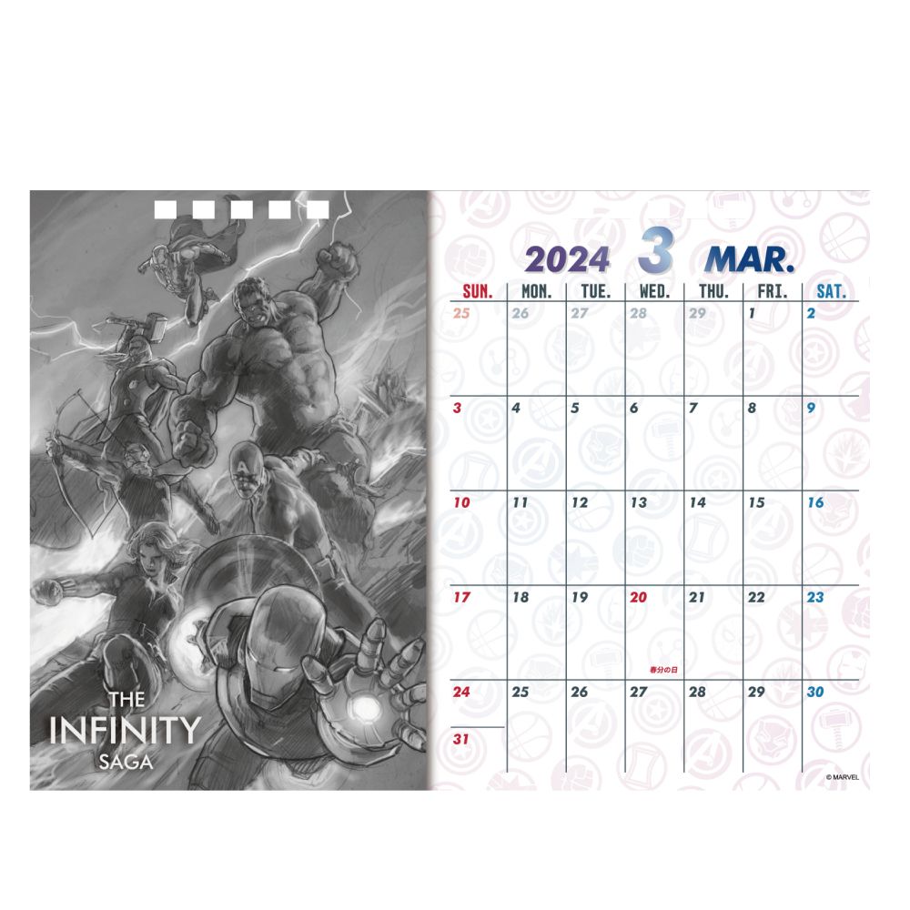 MARVEL(INFINITY SAGA) 2024年卓上カレンダー