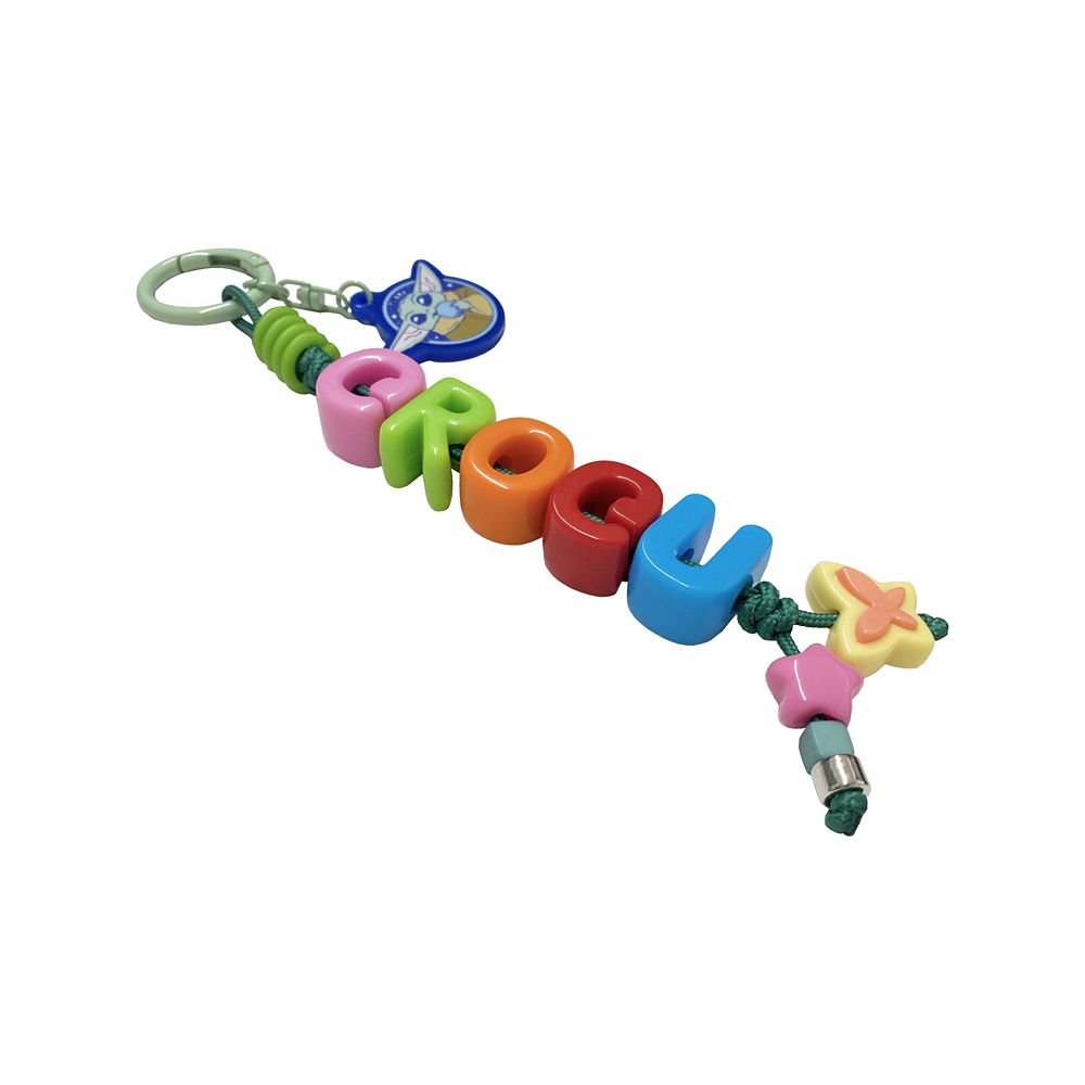 グローグー ネームビーズキーホルダー