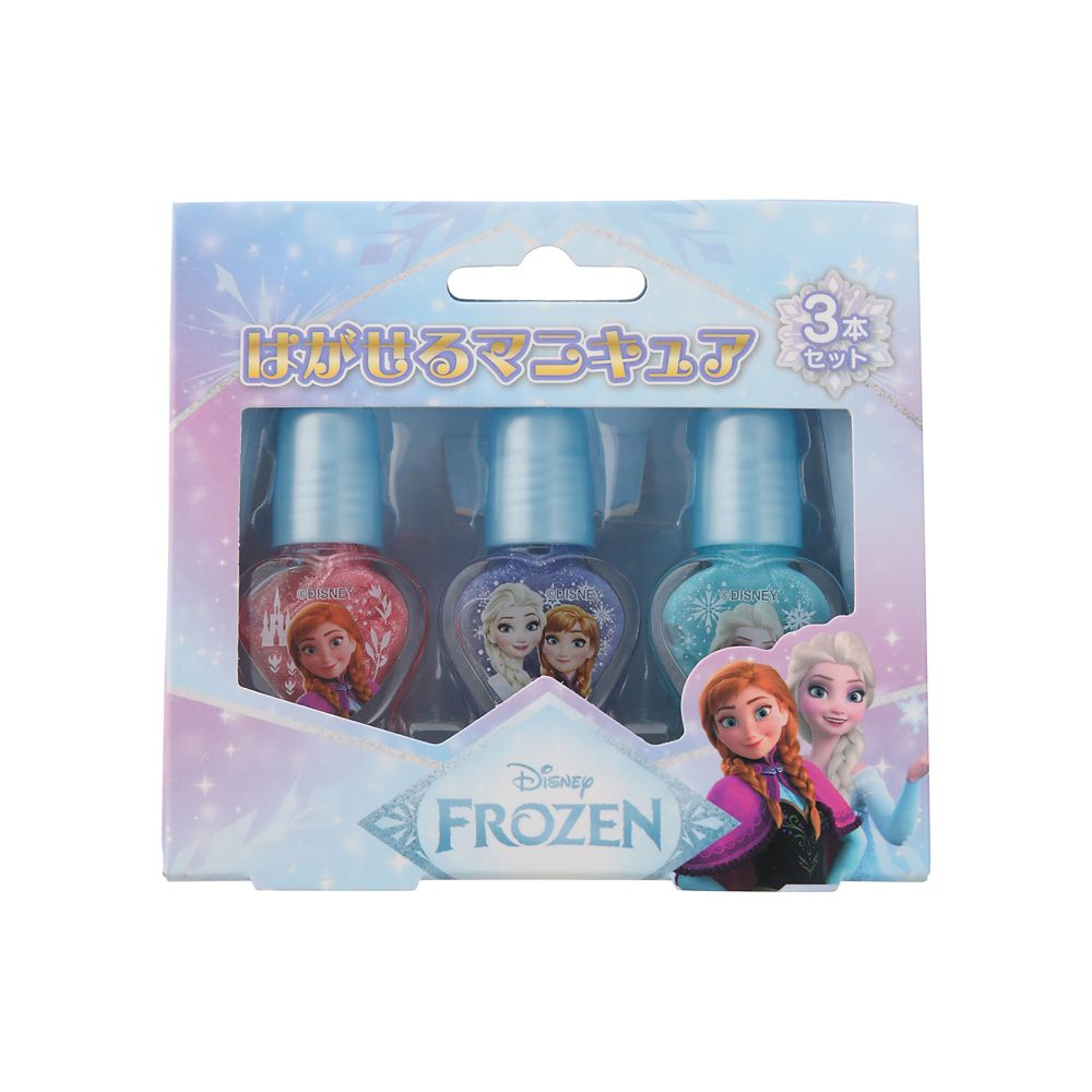 アナと雪の女王/はがせるマニキュア3本セット　はがせる　マニキュア　ネイル　キッズコスメ　子供用　レイス