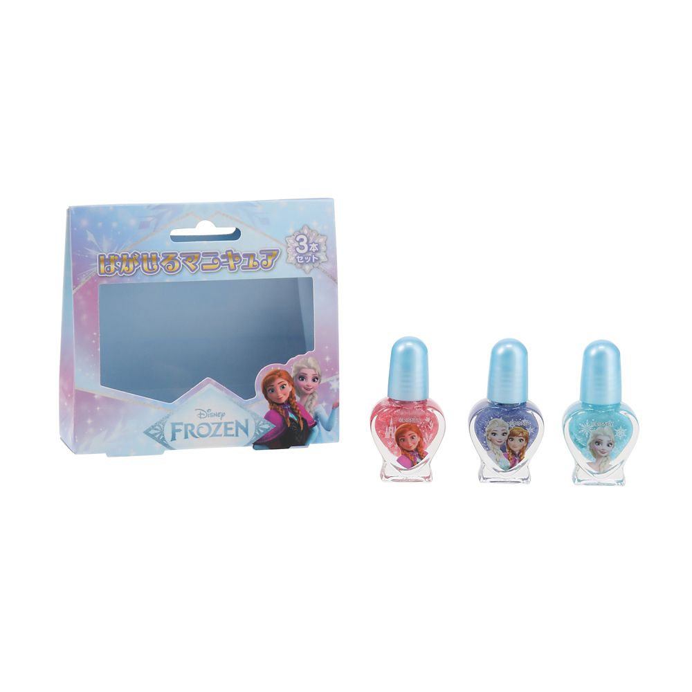アナと雪の女王/はがせるマニキュア3本セット　はがせる　マニキュア　ネイル　キッズコスメ　子供用　レイス