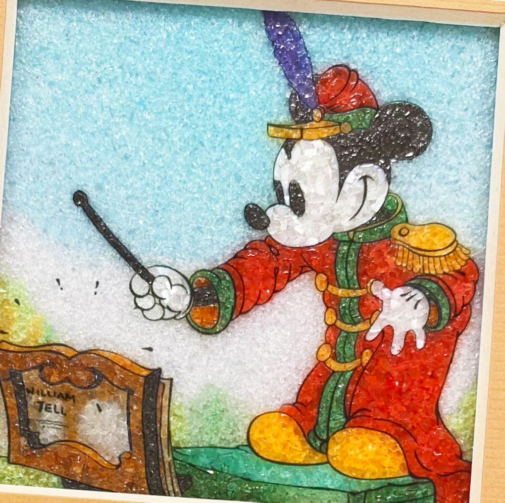 【受注生産】【送料無料】ジュエリー絵画『ミッキーの大演奏会』ミッキー 　SSサイズ