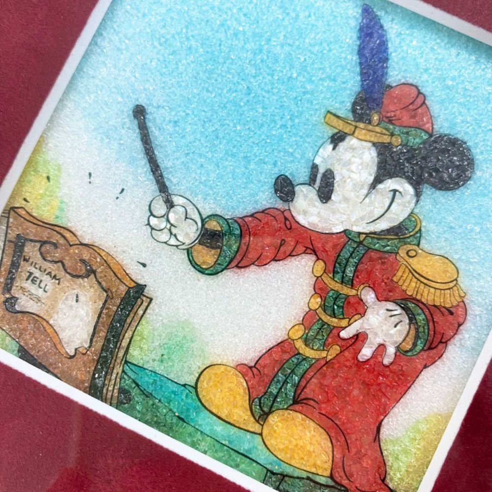 【受注生産】【送料無料】ジュエリー絵画『ミッキーの大演奏会』ミッキー 　SRサイズ