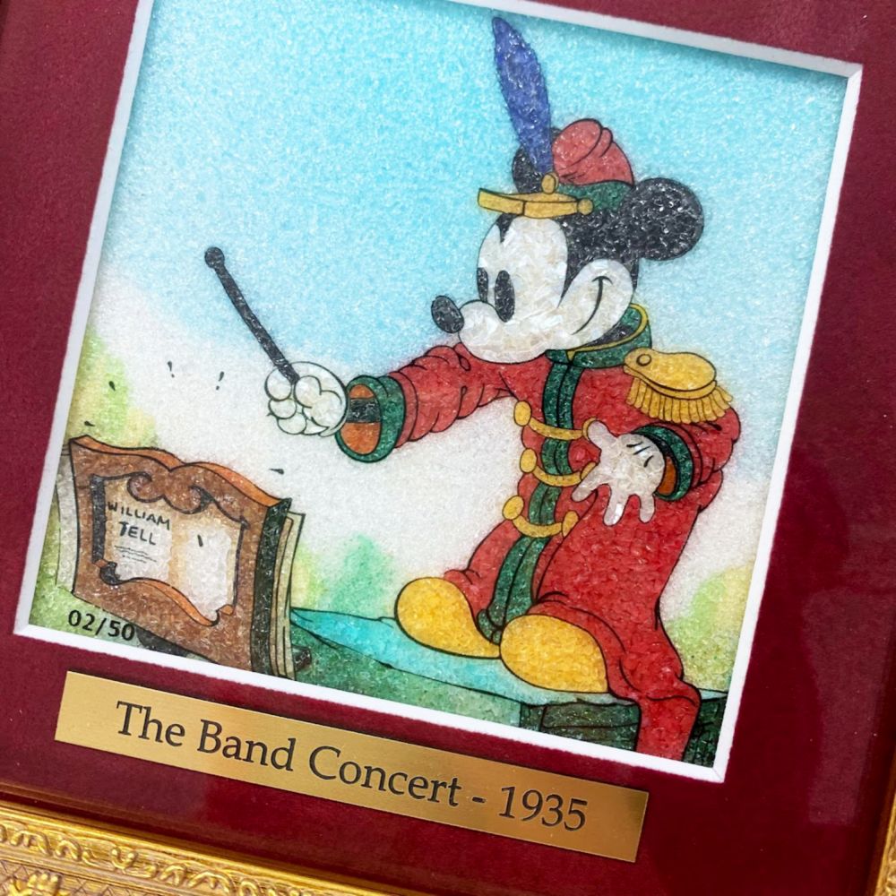 【受注生産】【生産限定50枚】ジュエリー絵画『ミッキーの大演奏会』ミッキー 　XSサイズ
