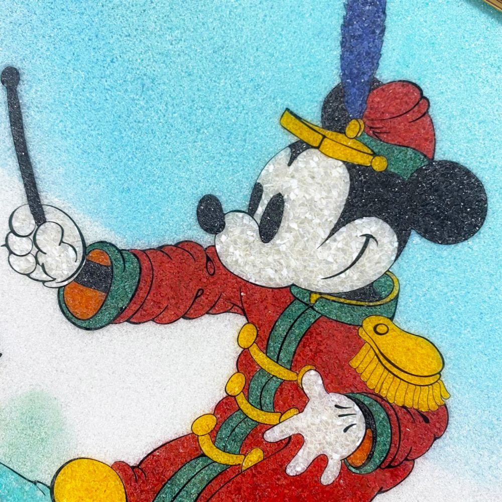 【受注生産】【生産限定30枚】ジュエリー絵画『ミッキーの大演奏会』ミッキー　Lサイズ