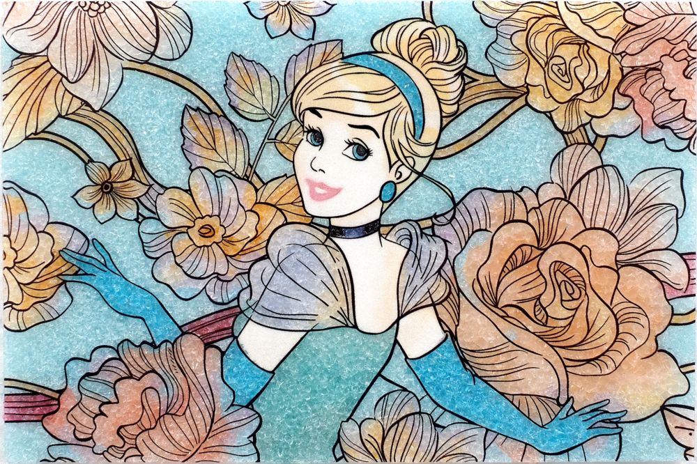 【受注生産】【生産限定100枚】ジュエリー絵画『シンデレラ』3ロイヤルフローラル XS（DCN3-XS）