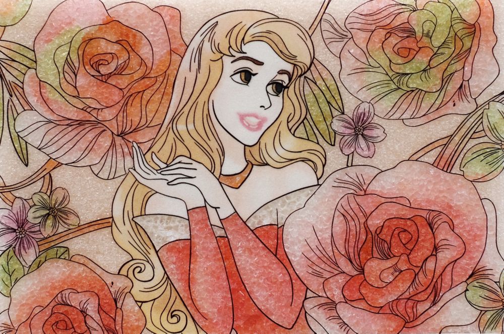 【受注生産】【生産限定100枚】ジュエリー絵画『眠れる森の美女』3ロイヤルフローラルXS（DSB3-XS）