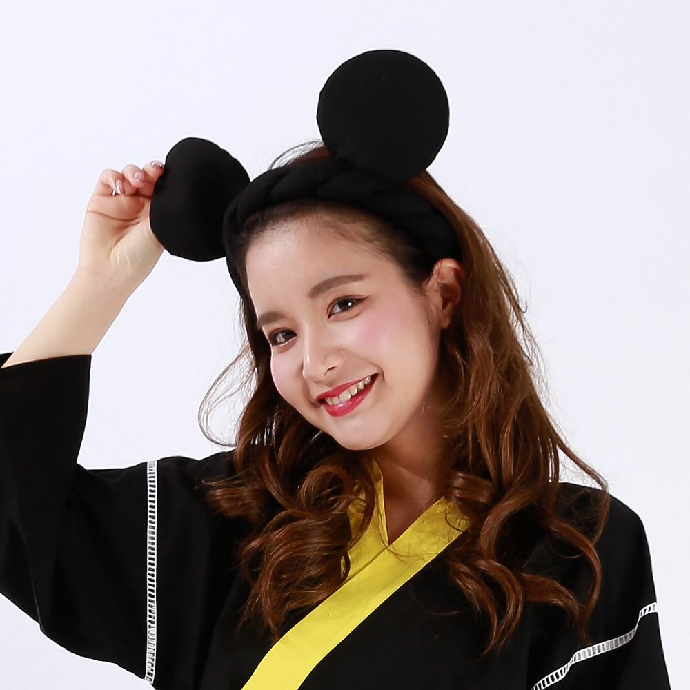 ミッキーマウス なりきり甚平　<耳付きねじりハチマキ付き>