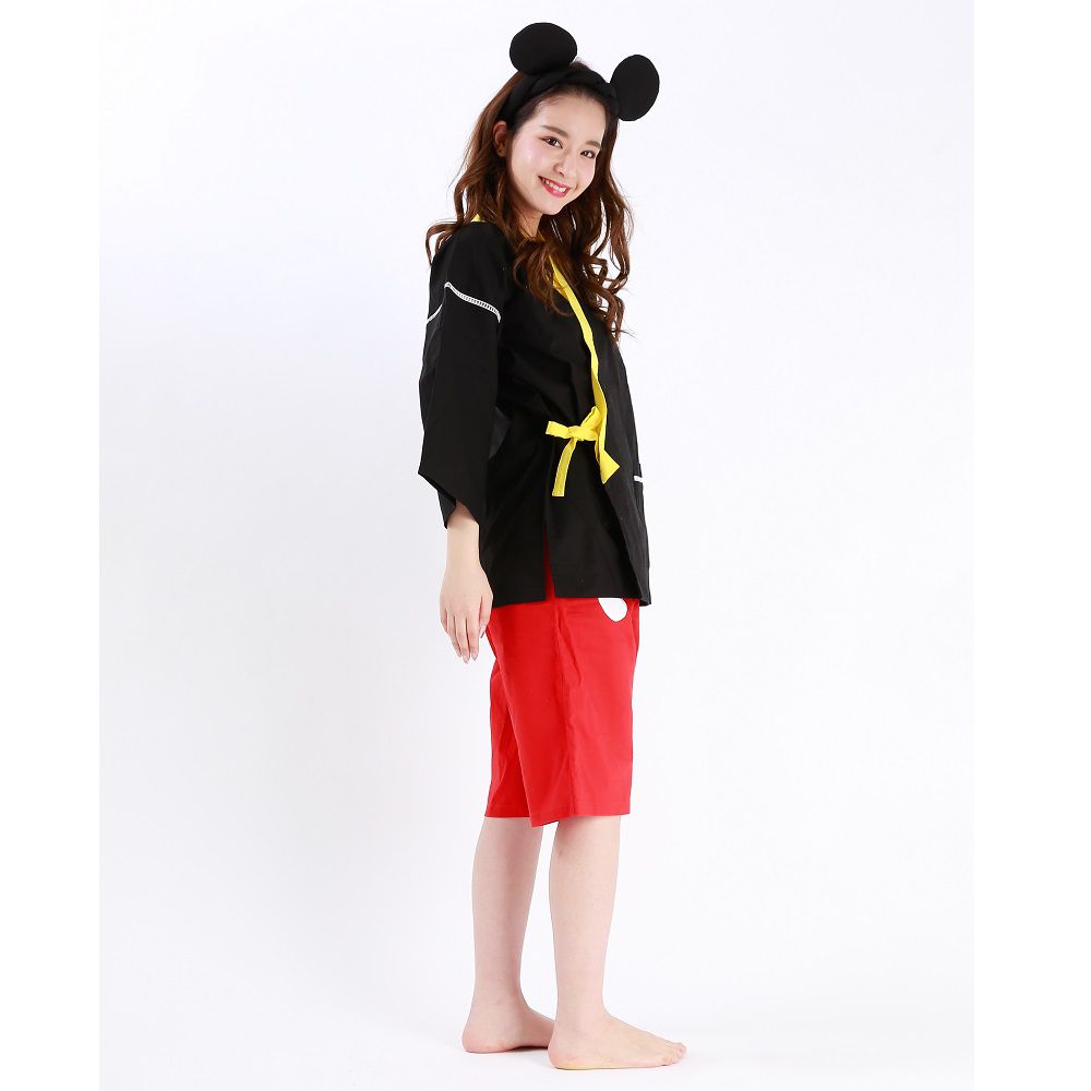 ミッキーマウス なりきり甚平　<耳付きねじりハチマキ付き>