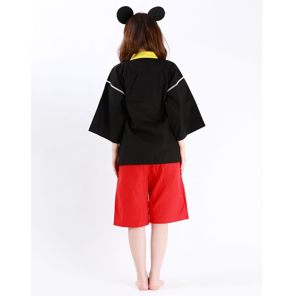 ミッキーマウス なりきり甚平　<耳付きねじりハチマキ付き>