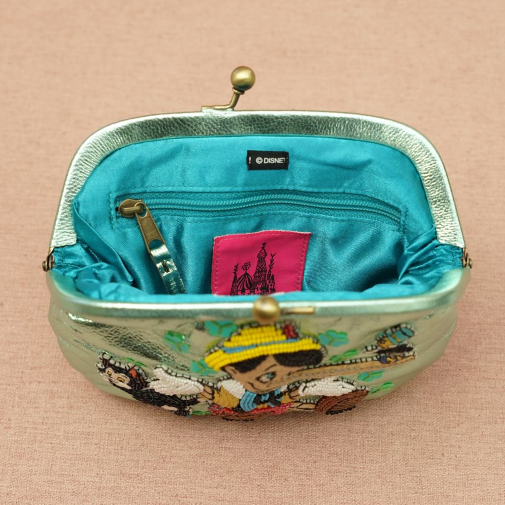 刺繍がま口ポーチPinocchio