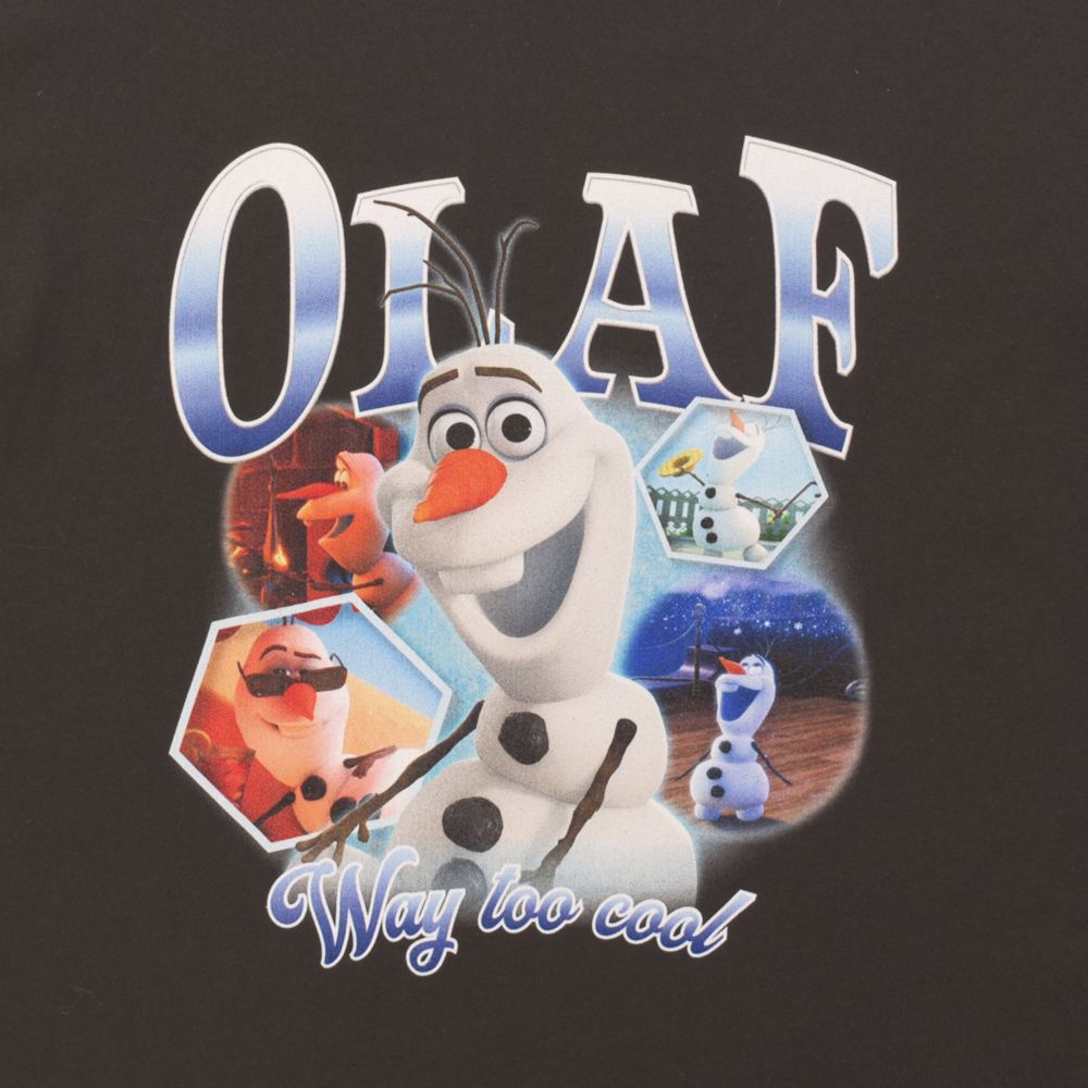 	【Disney】アナと雪の女王/オラフ/ヴィンテージ風アートTシャツ