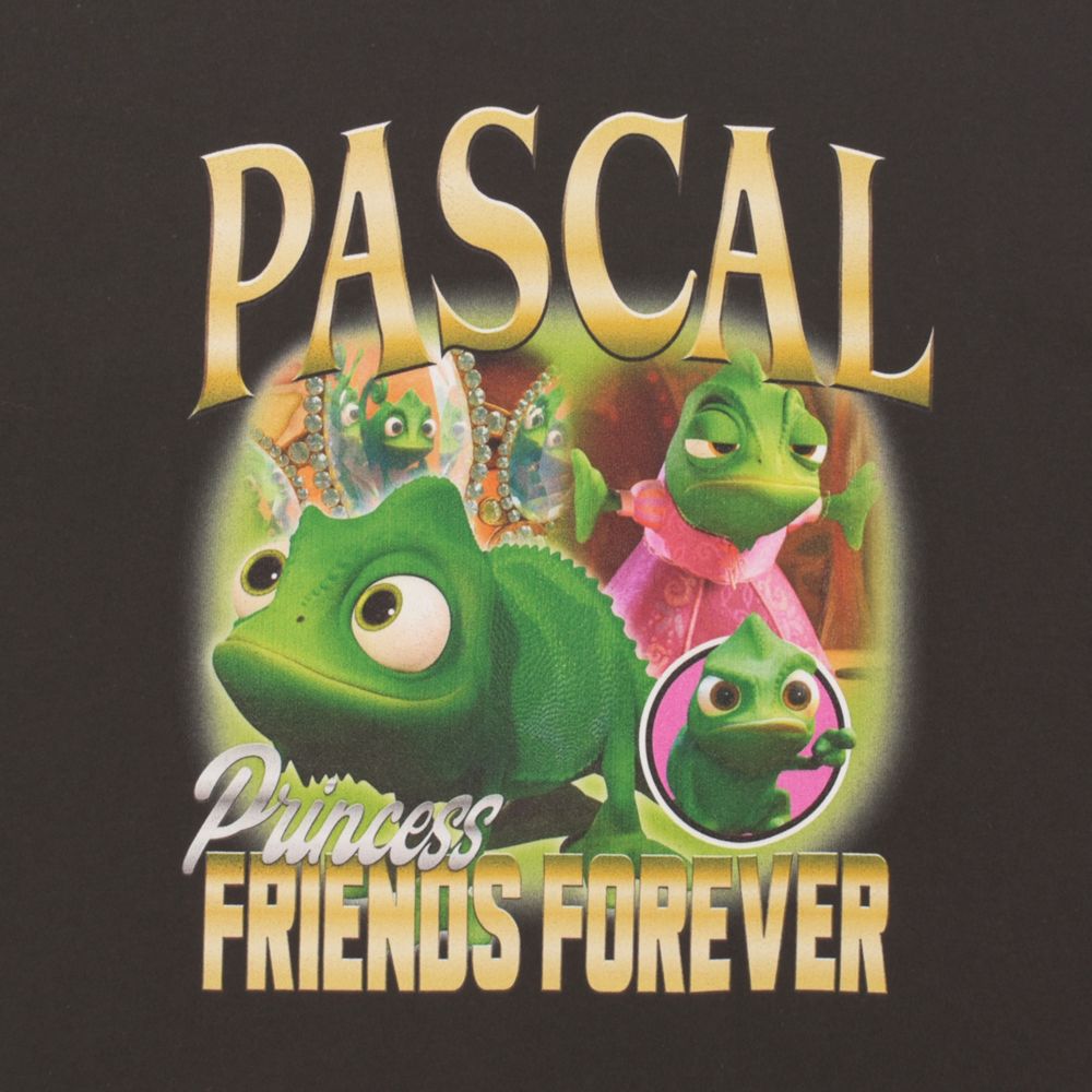 	【Disney】ラプンツェル/パスカル/ヴィンテージ風アートTシャツ