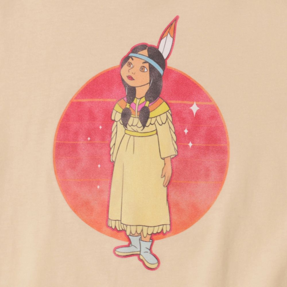 【Disney】ピーター・パン/タイガー・リリー/ヴィンテージ風アートリンガーTシャツ