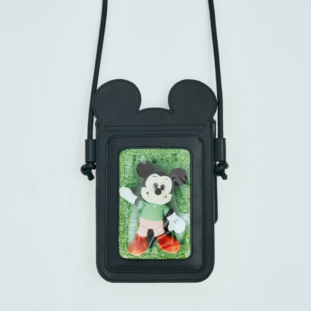 【Disney】ミッキーマウス/フォトケース付きショルダーバッグ