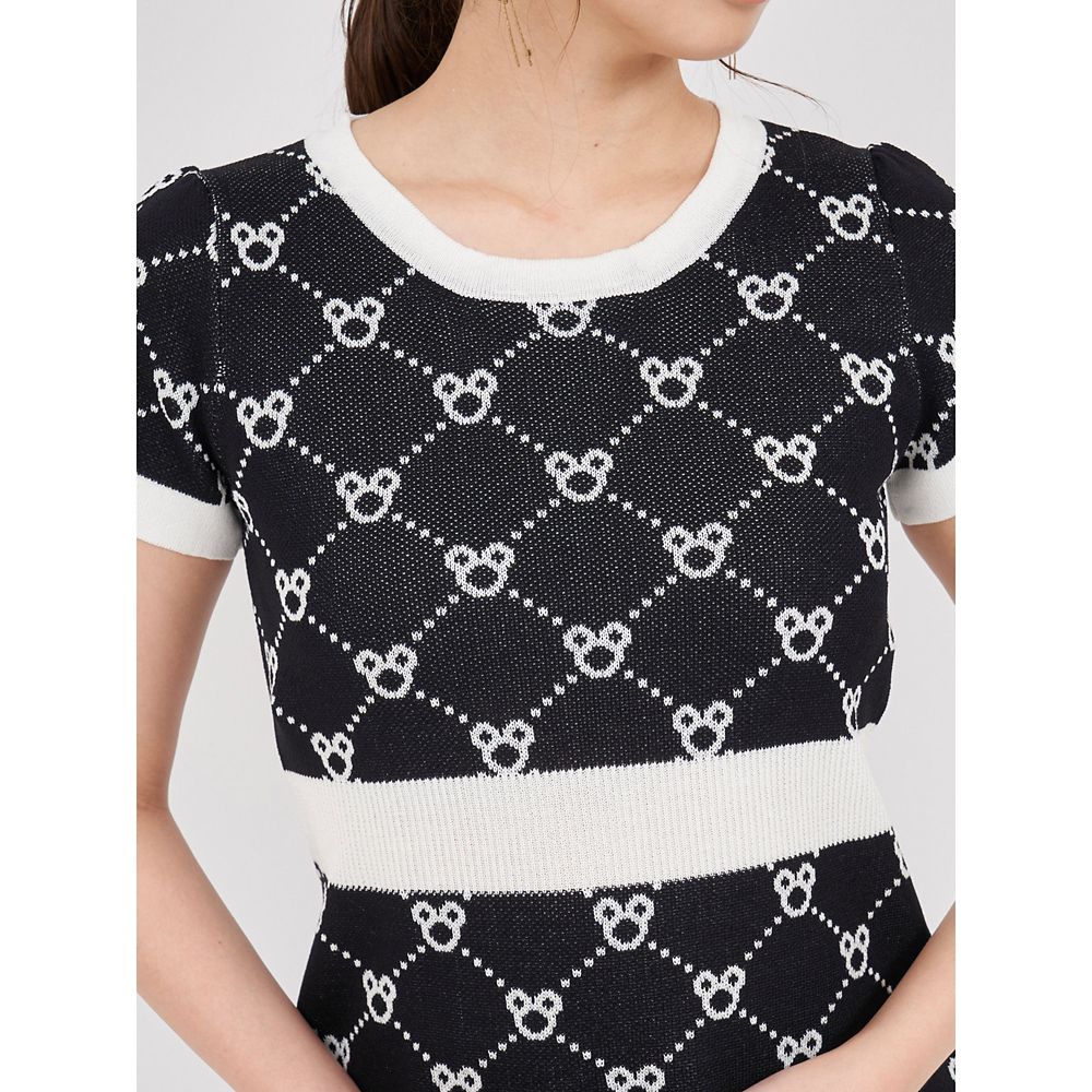 【さりげなミッキー】配色ジャガードニットミニワンピース(ROYAL PARTY)