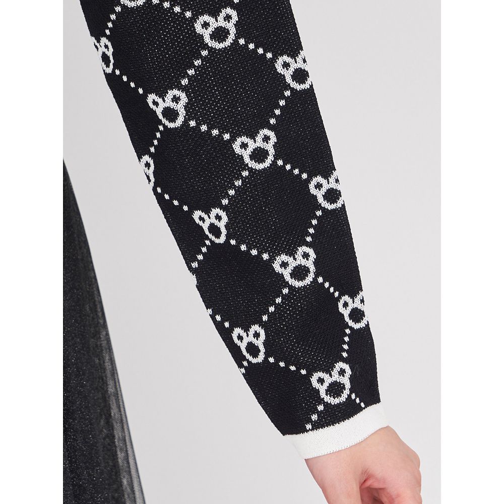 【さりげなミッキー】配色ジャガードニットカーディガン(ROYAL PARTY)