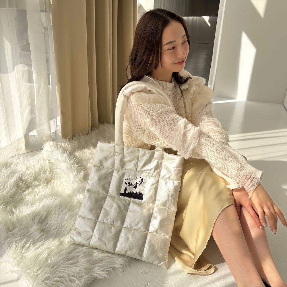 【Disney】Peter Pan / シャイニー キルティング トートバッグ(mytwilight)