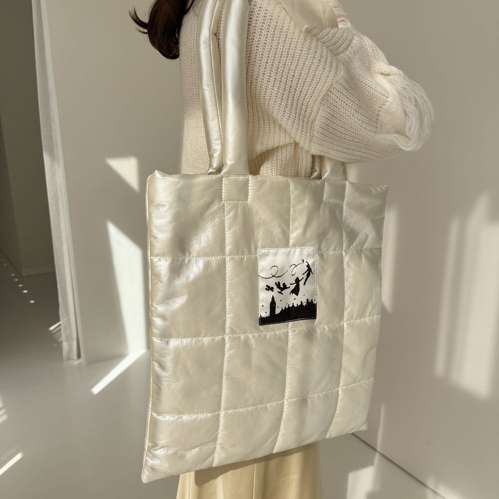 【Disney】Peter Pan / シャイニー キルティング トートバッグ(mytwilight)