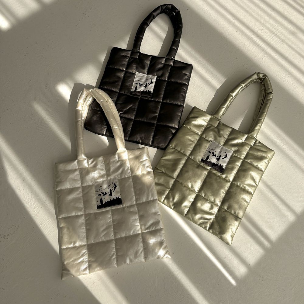 【Disney】Peter Pan / シャイニー キルティング トートバッグ(mytwilight)