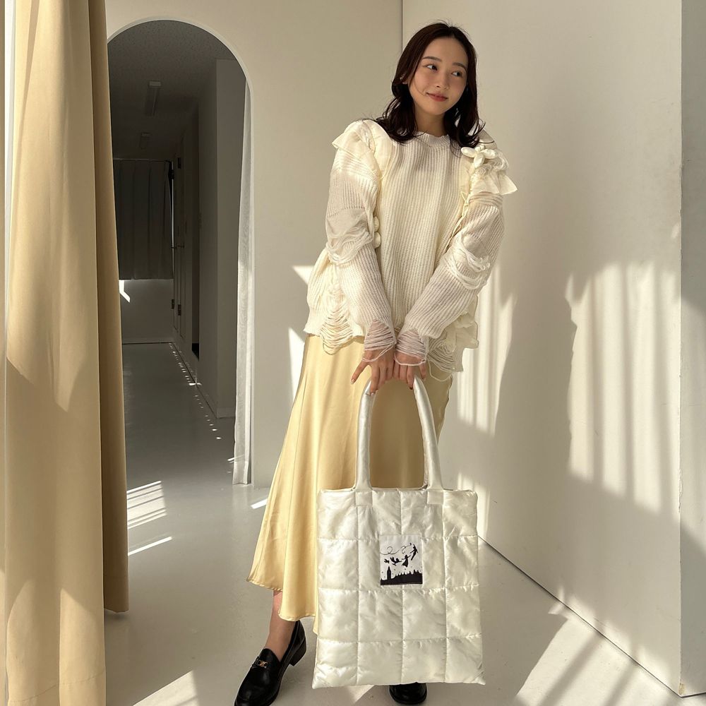 【Disney】Peter Pan / シャイニー キルティング トートバッグ(mytwilight)