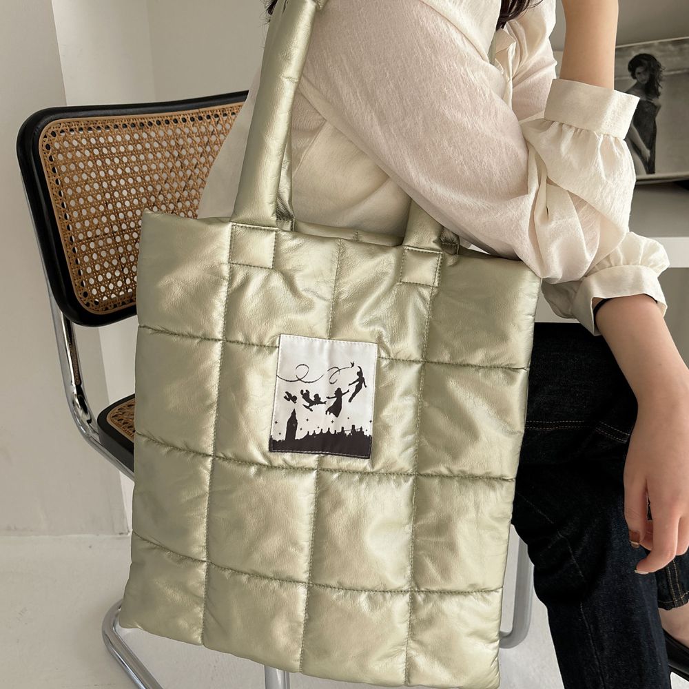 【Disney】Peter Pan / シャイニー キルティング トートバッグ(mytwilight)