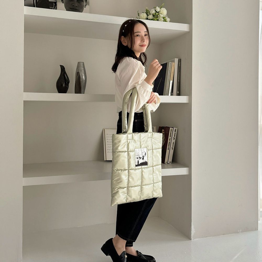 【Disney】Peter Pan / シャイニー キルティング トートバッグ(mytwilight)