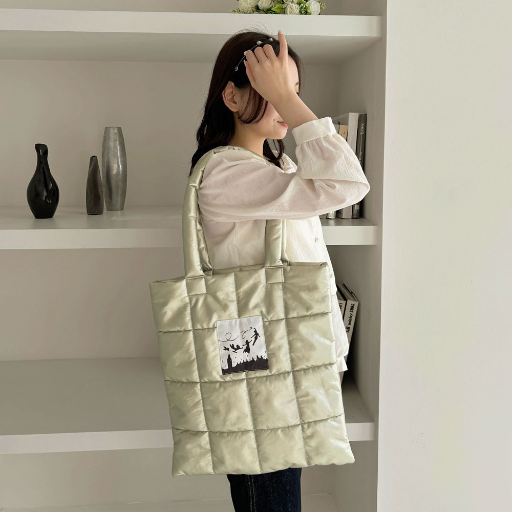 【Disney】Peter Pan / シャイニー キルティング トートバッグ(mytwilight)