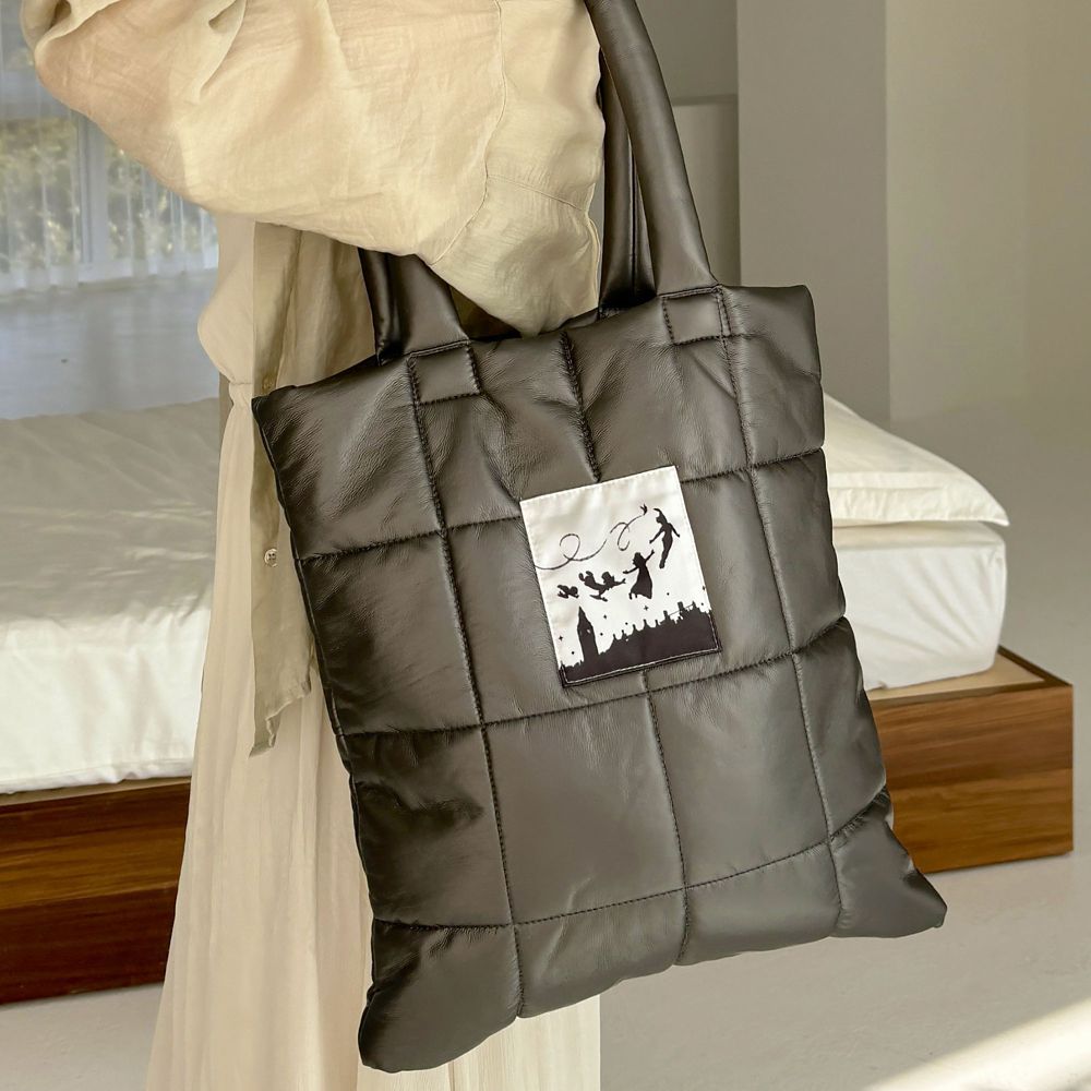 【Disney】Peter Pan / シャイニー キルティング トートバッグ(mytwilight)