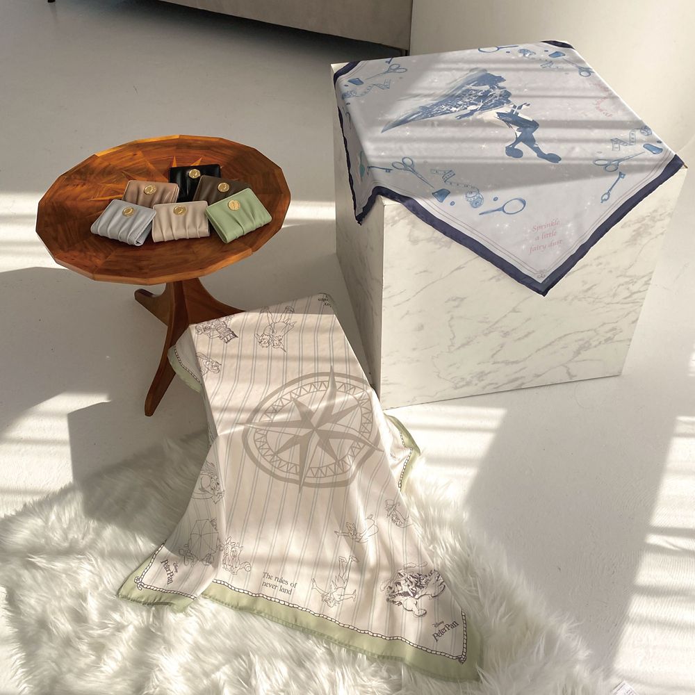 【Disney】Peter Pan / ティンカー・ベル モチーフ 大判スカーフ(mytwilight)