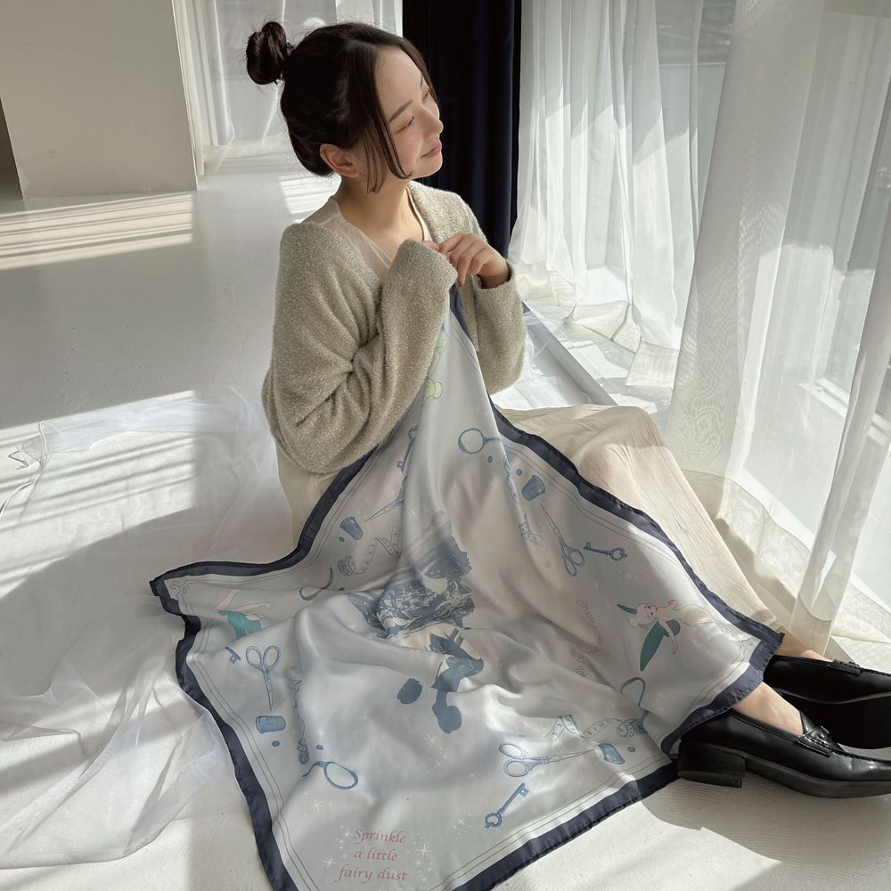 【Disney】Peter Pan / ティンカー・ベル モチーフ 大判スカーフ(mytwilight)