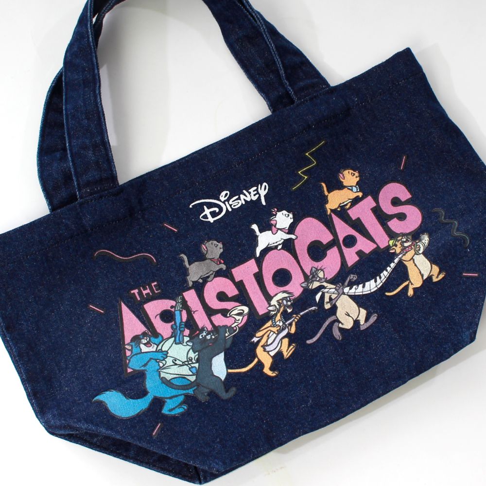公式 ショップディズニー おしゃれキャット マリー ベルリオーズ トゥルーズ デニムランチトートバッグ