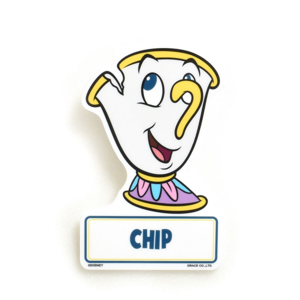 公式 ショップディズニー 受注商品 美女と野獣 チップ アクリルバッジ Poneycomb Tokyo