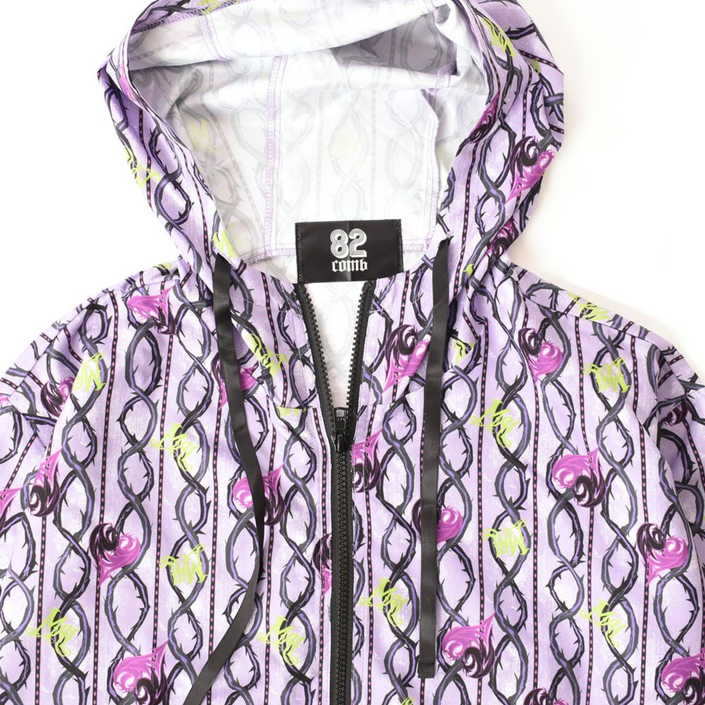 ディセンダント/マル/アイコン総柄/ZIP UPパーカー(82comb)