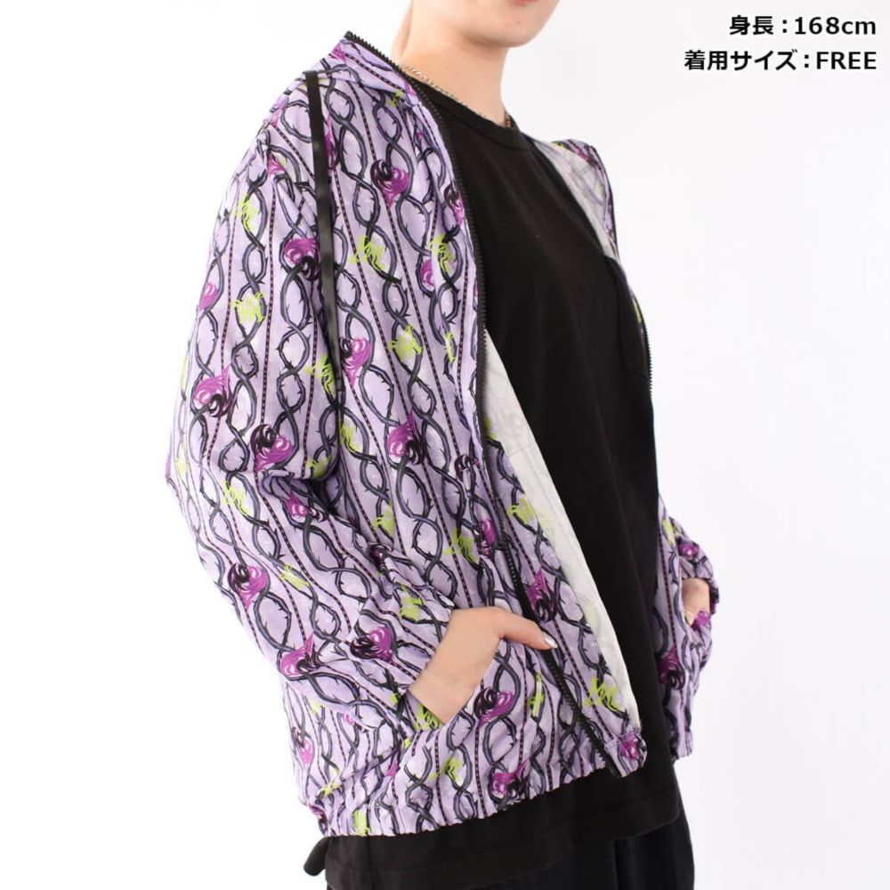 ディセンダント/マル/アイコン総柄/ZIP UPパーカー(82comb)