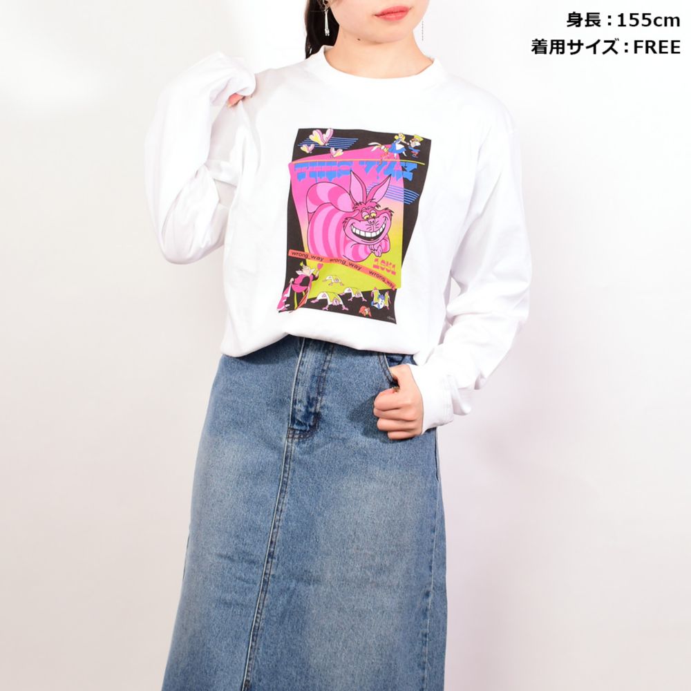 ふしぎの国のアリス チェシャ猫 ロングスリーブTシャツ