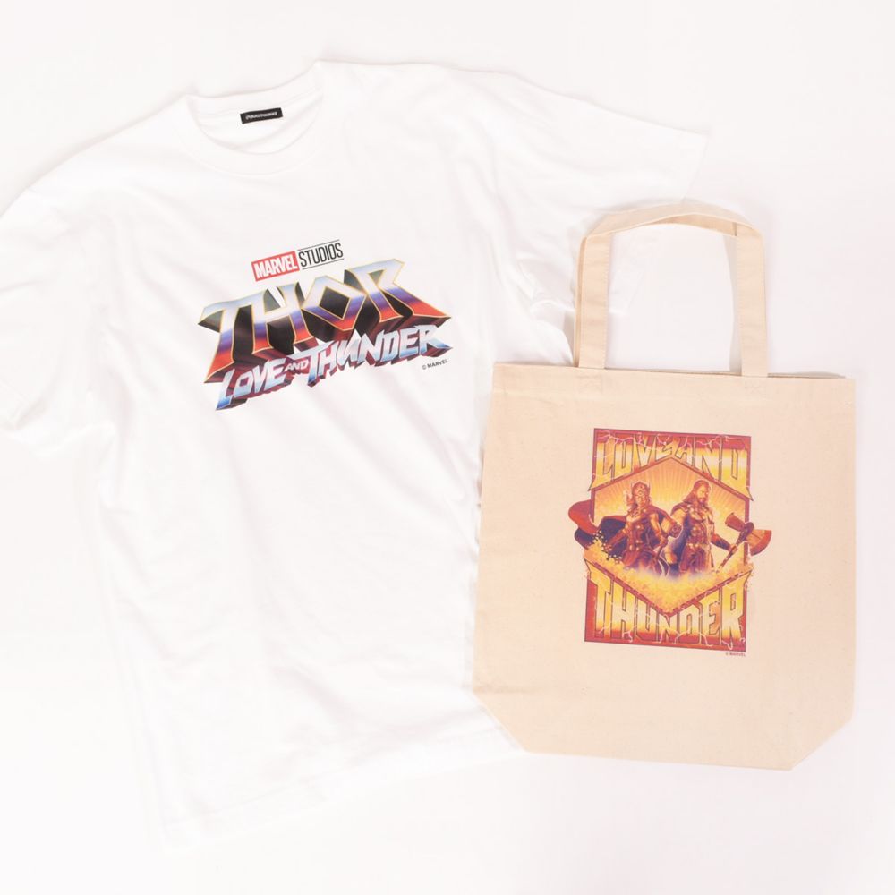 MARVEL/ソー：ラブ＆サンダー/タイトルロゴ/Tシャツ(PONEYCOMB TOKYO)