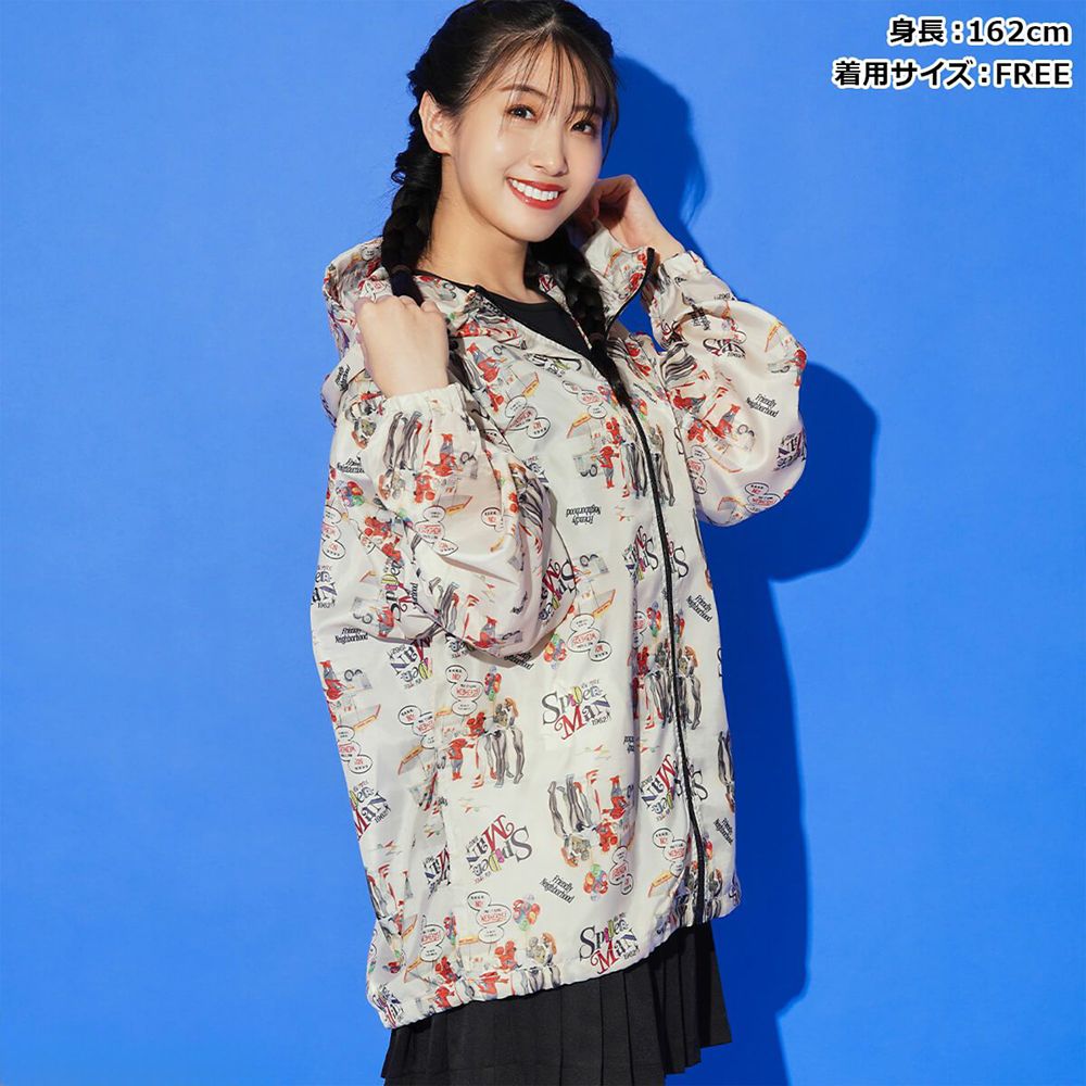 【MARVEL】スパイダーマン/総柄ナイロンパーカー(PONEYCOMB TOKYO)