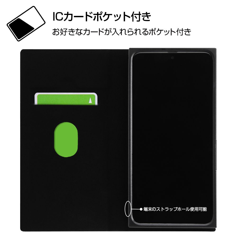 Galaxy A21／A20 『ディズニーキャラクター』／耐衝撃 手帳型レザーケース サイドマグネット／『ミッキーマウス』